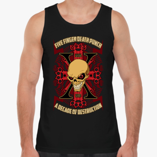 Майка с принтом Five Finger Death Punch - X (2005-2015)