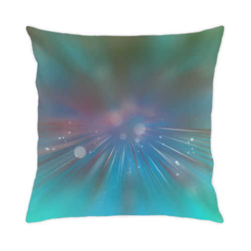 Подушка с принтом звездный взрыв, абстракция