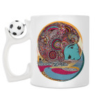 Кружка с футбольным мячиком