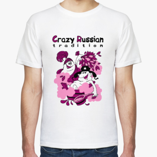Футболка Crazy Russian tradition