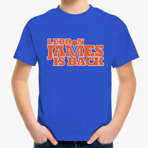Детская футболка с принтом Леброн вернулся