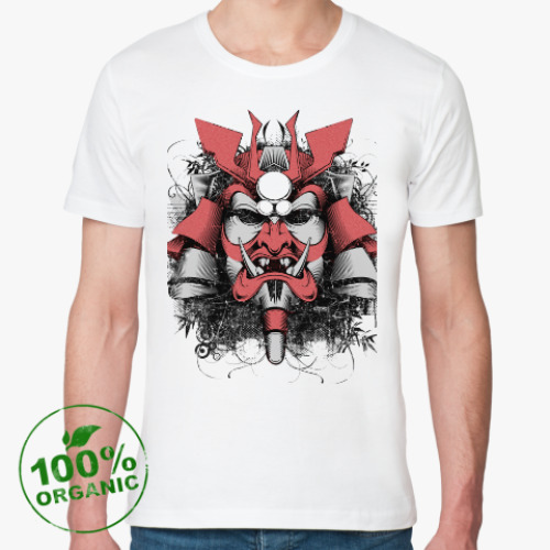 Футболка из органик-хлопка с принтом маска