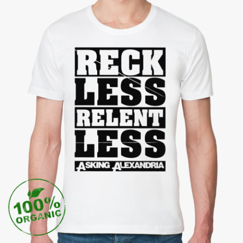 Футболка из органик-хлопка с принтом Asking Alexandria