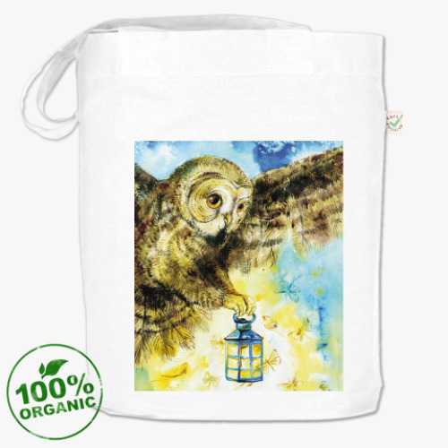 Сумка шоппер с принтом Сова