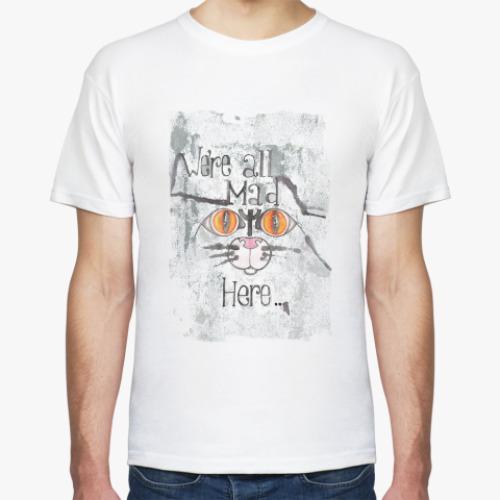 Футболка с принтом We're all mad here