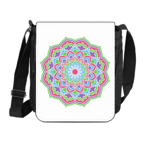 Сумка на плечо (мини-планшет) с принтом Мандала