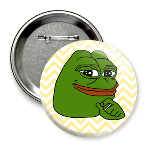 Значок 75мм Лягушонок Пепе