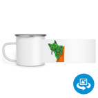 Кружка металлическая белая (круговая запечатка)