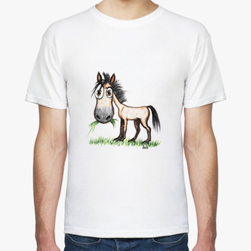 Футболка с принтом  Коняка-подозревака