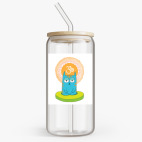 Банка с бамбуковой крышкой