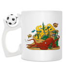 Кружка с футбольным мячиком