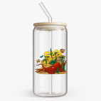 Банка с бамбуковой крышкой