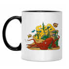 Кружка двухцветная