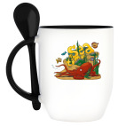 Кружка с ложкой