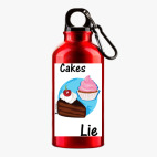 Металлическая бутылка 400 мл UV-DTF