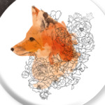 Акварельная лиса