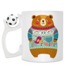 Кружка с футбольным мячиком