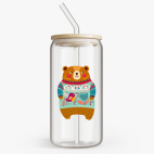 Банка с бамбуковой крышкой