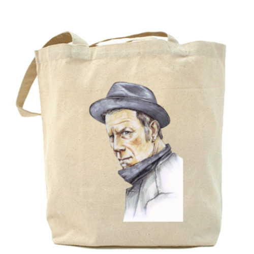 Сумка шоппер с принтом Tom Waits