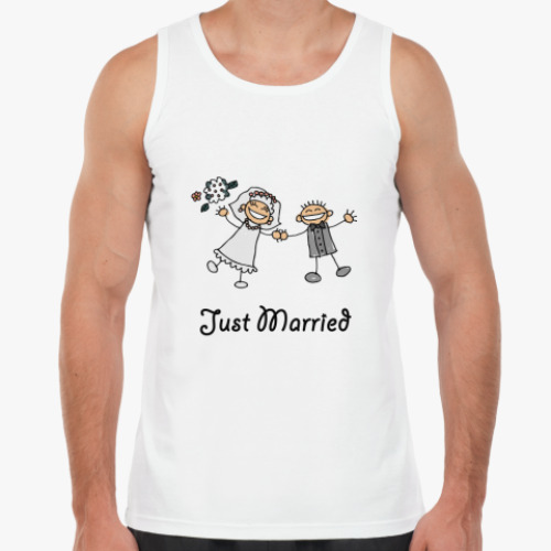 Майка с принтом Молодожены