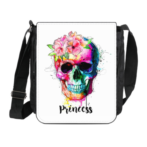 Сумка на плечо (мини-планшет) с принтом Princess