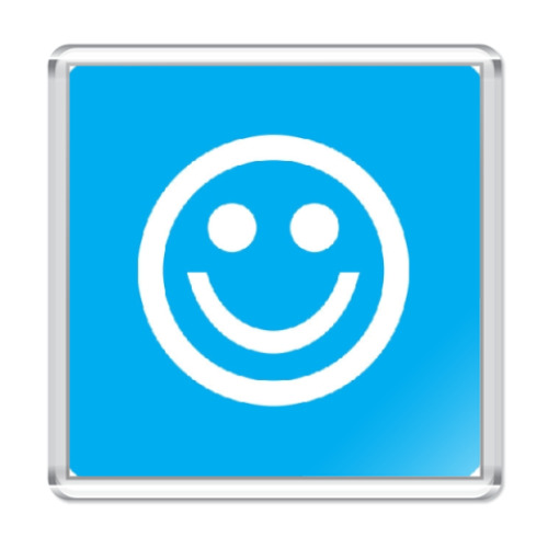 Магнит с принтом Смайл