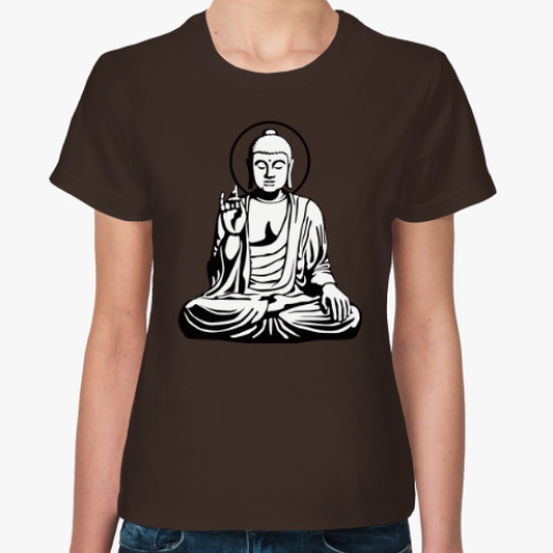 Женская футболка с принтом Будда