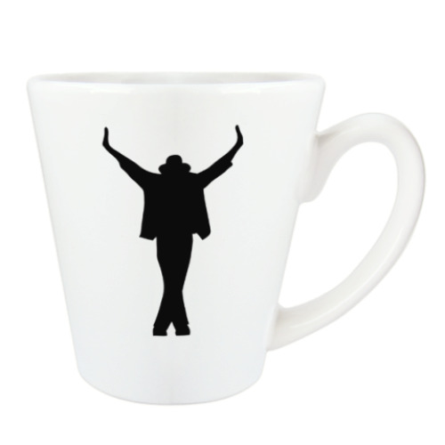 Чашка Латте с принтом Michael Jackson