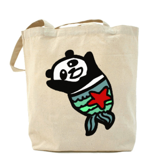 Сумка шоппер с принтом  Панда