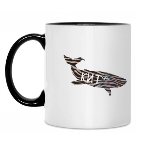 Кружка с принтом кит