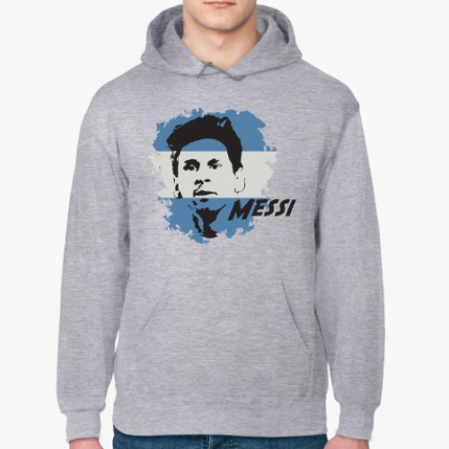 Толстовка худи с принтом Месси