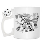 Кружка с футбольным мячиком
