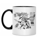 Кружка двухцветная