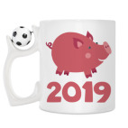 Кружка с футбольным мячиком