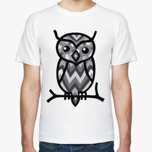 Футболка с принтом Сова