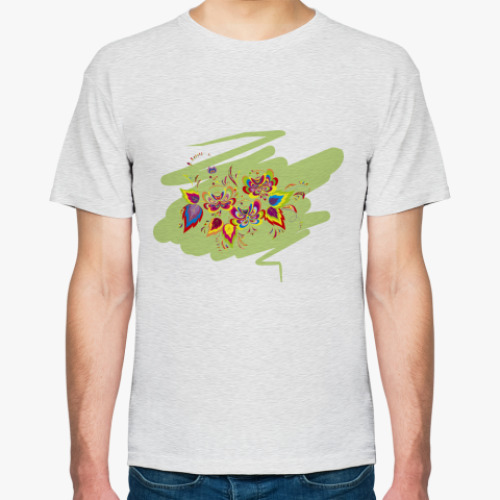 Футболка с принтом flowers