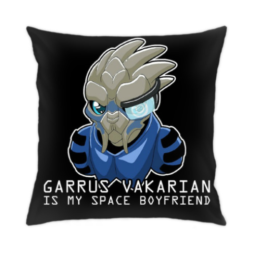 Подушка с принтом Mass effect Garrus Vakarian