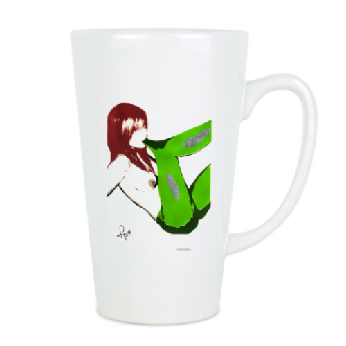 Чашка Латте с принтом Сексуальная девушка