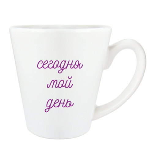 Чашка Латте с принтом Крокус