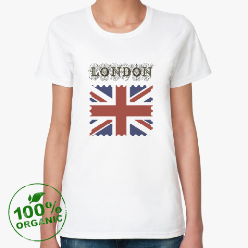Женская футболка из органик-хлопка с принтом London