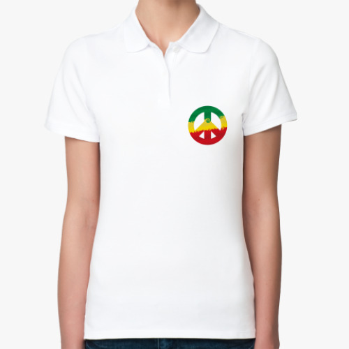 Женская рубашка поло (печать) с принтом Rascific