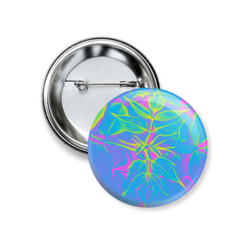 Значок 37мм azure plant