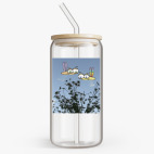 Банка с бамбуковой крышкой