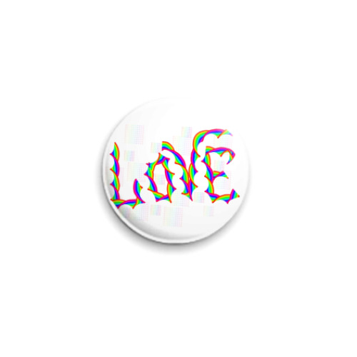 Значок 25мм Love rainbow