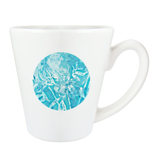 Чашка Латте с принтом Лилейник