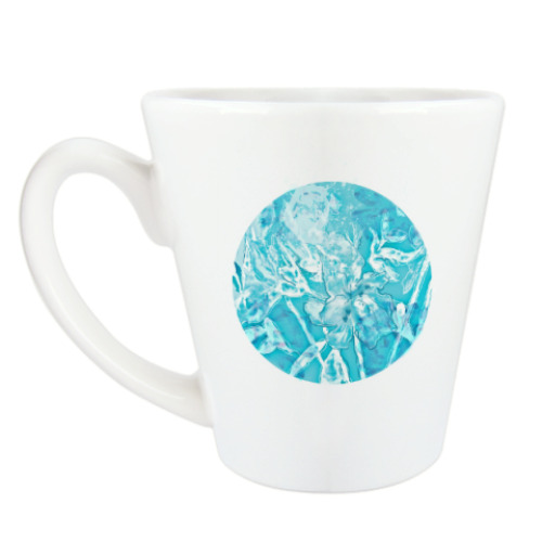 Чашка Латте с принтом Лилейник