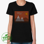 Женская футболка органик