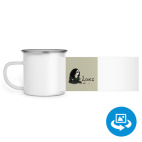 Кружка металлическая белая (круговая запечатка)