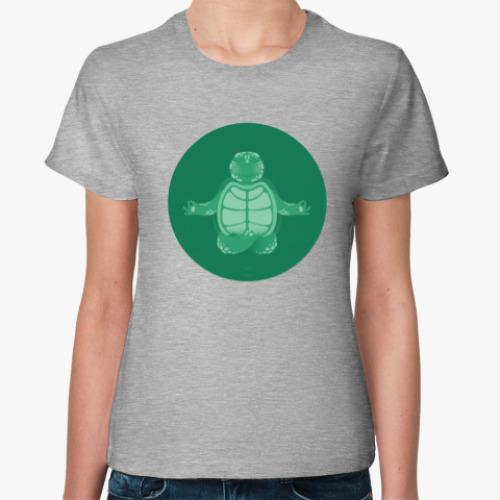 Женская футболка Animal Zen: T is for Turtle