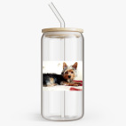 Банка с бамбуковой крышкой